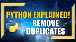 How to Remove Duplicates with Python l Useful Python Code Snippets