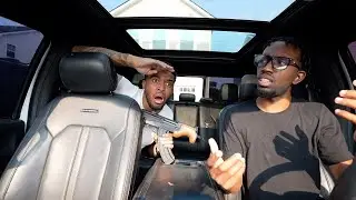 Randomly DUCKING In The Car To See Sam Reaction! VERY FUNNY