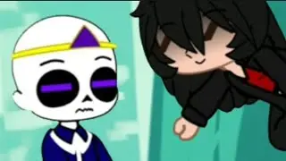 never ever getting rid of me meme  // hell vs heaven lore// undertaleau//sansau/friskau//dreamtaleau