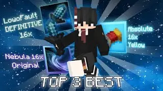 🔥TOP 3 BEST [16x] PvP Texture Packs for MCPE/MCBE 1.18-1.21+!!🔥