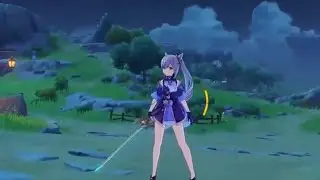 Keqing No Stocking Mod in Genshin Impact