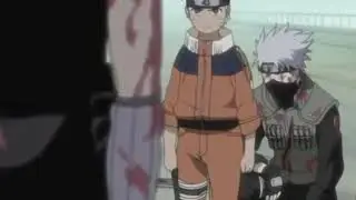 Naruto tallking to Zabuza