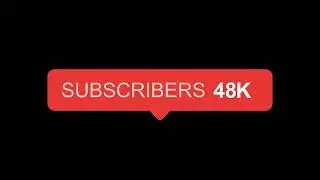 Green screen subscriber counter infinite