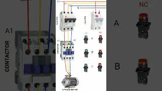 3 Phase motor control by different 3 places