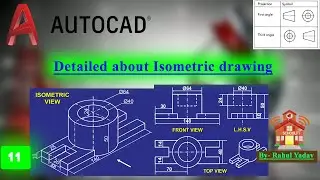 11 Isometric & Isometric Drawing-1  |AUTOCAD|HINDI|