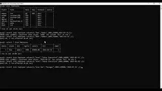SQL Commands | Create Table | view table |ALTER Command | Select Command | update Command