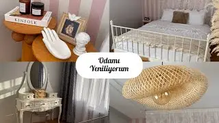 YATAK ODAMI YENİLİYORUM | Ahşap Mantar Sehpa, Bench , Jüt Halı ve Dahası