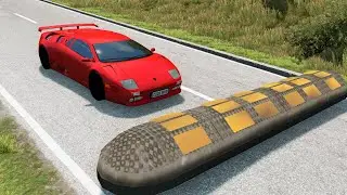 Cars Vs Massive Speed Bumps - BeamNG.Drive