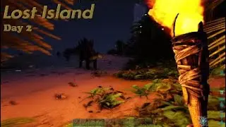 Lost Island, ARK | First night & Beginner structure + Taming spree - Long Play (Vol.2)