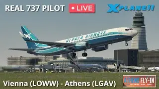 Real 737 Pilot LIVE | Athens Fly-In VATSIM event | ZIBO MOD B737 | X-Plane 11