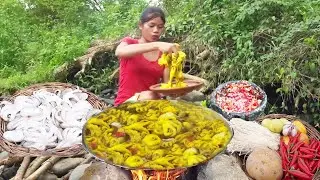 Tasty Octopus Cooking specials recipe and eating for jungle food 