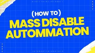 Salesforce Tool: Mass Disable Automation