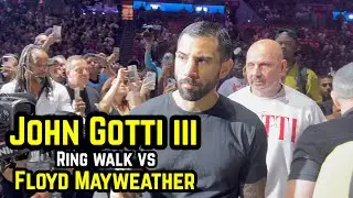 John Gotti III ring walk for his boxing exhibition vs Floyd Mayweather in Miami