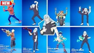 Mahito Skin Fortnite x Jujutsu Kaisen doing Funny Built-In Emotes in Fortnite シ
