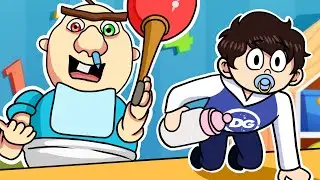 ESCAPA del BEBÉ de LA GUARDERÍA MALVADA !! - ROBLOX BABY BOBBY'S DAYCARE!