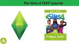 The Sims 4 Text Tutorial: Fitness stuff pack