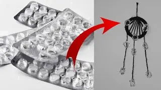 craft with medicine wraper 