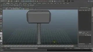 Modelling thor's hammer MJOLNIR in Maya-FAST-timelapse
