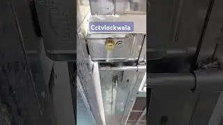 How to install rim lock Link India Electronic with remote system Wifi Electric Lock Rim Lock fitting
