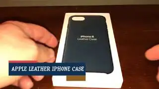IPhone 8, Plus X Leather Case Cosmos Blue Unboxing and First Impression