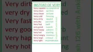 Instead of very part-3|British vs American English|basic vs advanced English #english #learnenglish