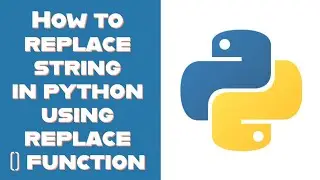 How to replace string in python using replace () function 