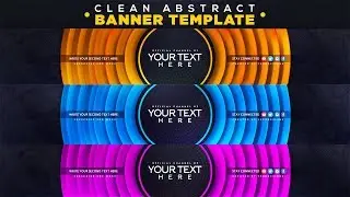 Clean Abstract Banner Template - Free Download | FezoDesigns