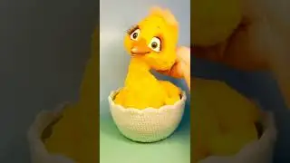 Новая кукла для кукольного театра - Гусенок . Знакомство с миром.
