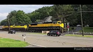 Susquehanna SU99 before the thunderstorms #train #railroad #thunderstorm #severeweather