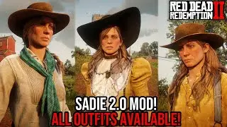 RDR2 - SADIE 2.0 MOD! All Outfits Wearable, Horse and More! Red Dead Redemption 2 PC Mods Showcase