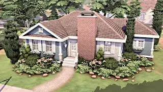 BASE GAME FAMILY BUNGALOW 🏡 The Sims 4 Speed Build