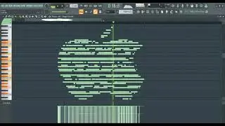 What the Apple logo sounds like - Midi art