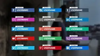 Social Media Lower Thirds | After Effects Template