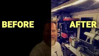 I lit my workshop with LED Strip Lighting...