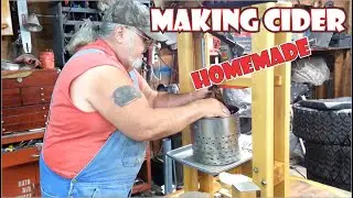 Homemade Cider Press making Cider