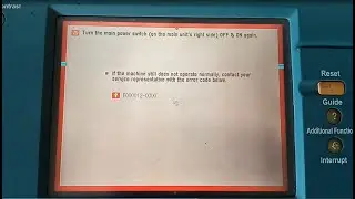 Cara Mengatasi EROR E012, E014 di mesin fotocopy IR5020, IR5000