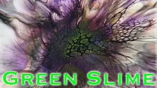 #29 - Fluid Art Halloween  - Check out the Green Slime!