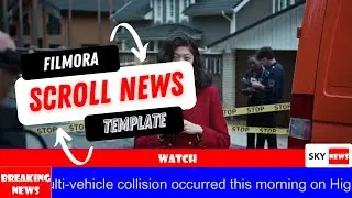 Scrolling News Free Filmora Template - Wondershare Filmora - Filmora 13
