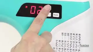 Controles y funciones de máquina de coser Lumina Gala