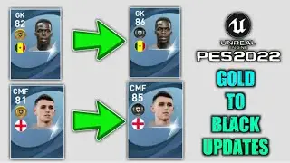 Gold Ball To Black Ball Upgrades Players In Pes 2022 Mobile || Prediction || Part - 1
