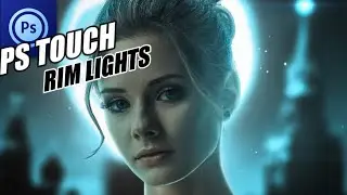 Photoshop touch Rim Lights & Highlights | Girl Portrait Photo Editing & Retouching