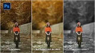 How To Blur Background And Give A Moody Look in Photoshop!