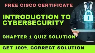 Introduction to Cyber security | quiz 1 solutions | Cisco