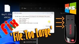 Resolving the 'File too large for destination file system' Error when Copy file to USB Drive