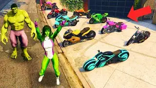Халк Әйелімен Мотоциклдар ҰРЛАДЫ (GTA V)