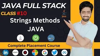 Java String Methods Tutorial | Java Full Stack Development Course in Hindi | lecture 10