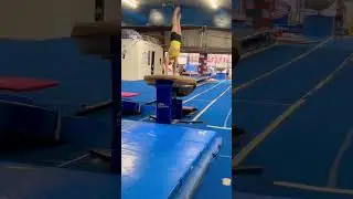 RUN‼️ Gymnastics Vault Practice 😆 #shorts #gymnast #gymnastics