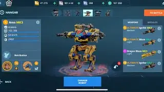 Ares  Flame | War Robots Gameplay