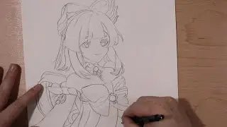 How To Draw Sangonomiya Kokomi | Anime Drawing| Genshin Impact