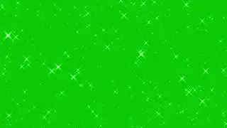 Particle stars green screen | 1080p FULL HD | No Copyright